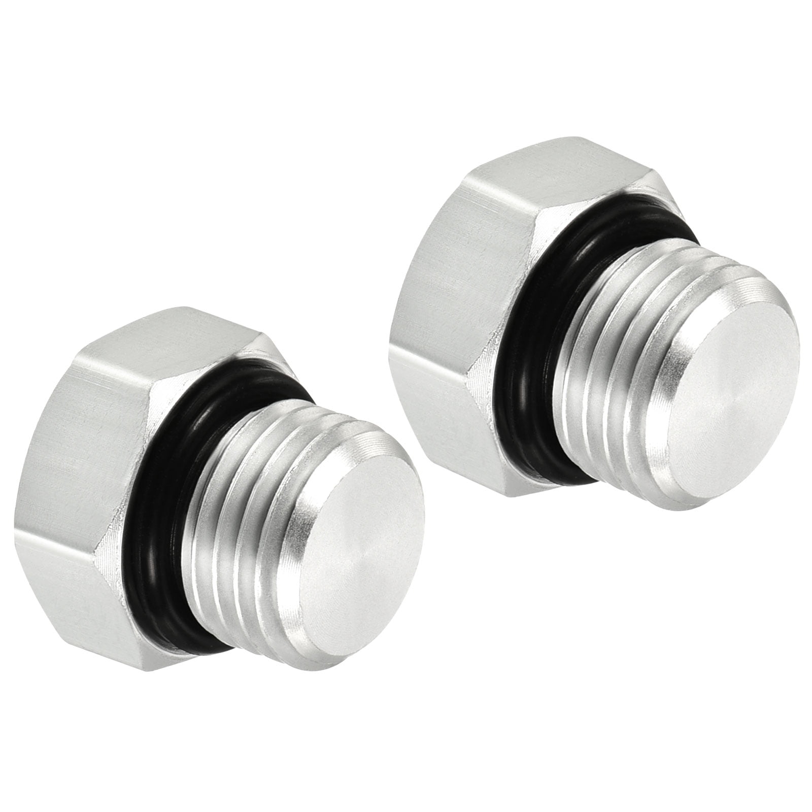 Uxcell G1/4 Male Thread Aluminum Hex Head Pipe Plug Cap