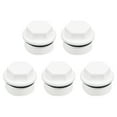 thumbnail image 1 of Uxcell Male Thread Hex Head Pipe Plug Nut Cap Socket White, 8 Pack G1 5, 1 of 4
