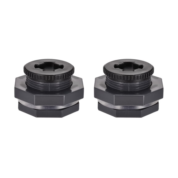 Uxcell G1/2 Thread Bulkhead Tank Adapter with Plug Fitting G1 2