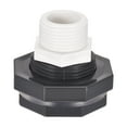 thumbnail image 1 of Uxcell Bulkhead Tank Adapter with Thread Pipe Fitting Thread for Rain Buckets Water Tanks G1, 1 of 5