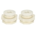 thumbnail image 1 of Uxcell G1 Threaded ABS Bulkhead Tank Adapter with PVC Plug Fitting 2 Set, 1 of 5