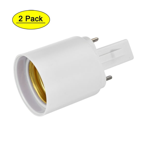 Uxcell G23 to E26 E27 Lamp Base Light Socket Adapter 2 Pack