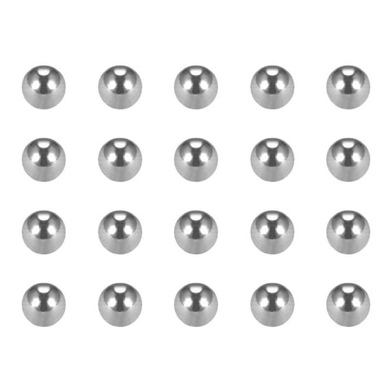 Uxcell G25 Metric Bearing Precision Balls Chrome Steel Silver Tone 100pcs 0.08''