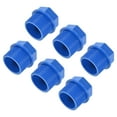 thumbnail image 1 of Uxcell G3/4 Male Threaded Hex Head End Cap Pipe Plug Fitting Blue 6 Pack, 1 of 5