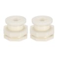 thumbnail image 1 of Uxcell G3/4 Threaded ABS Bulkhead Tank Adapter with PVC Plug Fitting 2 Set, 1 of 5