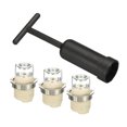 thumbnail image 1 of Uxcell G9 Light Base Socket Kit, 3 Set Ceramic Lamp Holder Base with Socket Ring Removal Tool, White, 1 of 6