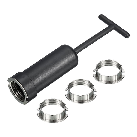 Uxcell G9 Light Socket Rings 4pcs Lamp Shade Holder Ring Replacement M20 with Removal Tool, 1 Set