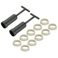 thumbnail image 1 of Uxcell G9 Light Socket Rings Kit, 10 Plastic Replacement with Removal Tool, 120mm White, 1 of 6