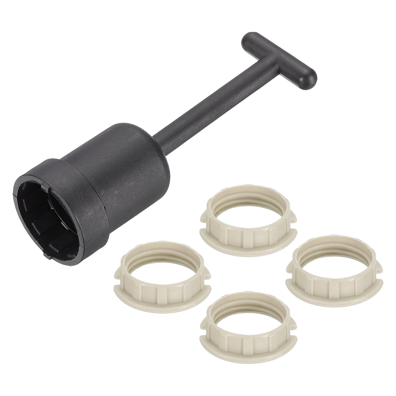 Uxcell G9 Light Socket Rings Kit, 4 Plastic Replacement with Removal ...