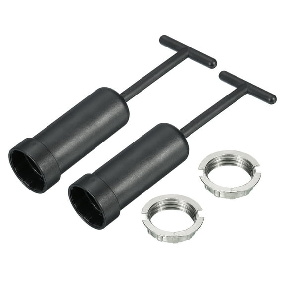 Uxcell G9 Light Socket Rings Lamp Shade Holder Ring Replacement M20 with Removal Tool, 2 Set