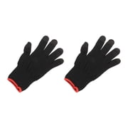Uxcell Game Gloves Finger Gaming Glove Breathable Anti Sweat Touch Mobile Game Controller Glove Black, 2pcs