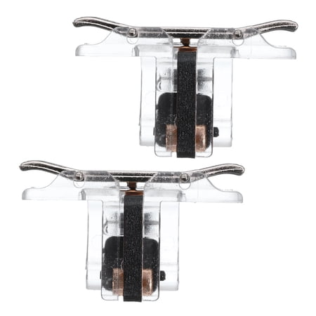 Uxcell Gaming Trigger Mobile Game Controller 1 Pair Double Side Fire Keys ABS Universal Clear