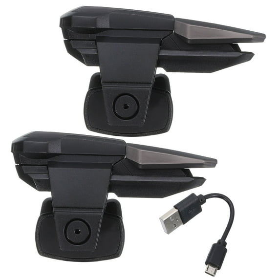 Uxcell Gaming Trigger Mobile Game Controller 1 Pair Fire Key Burst Shooter Black with USB Cable