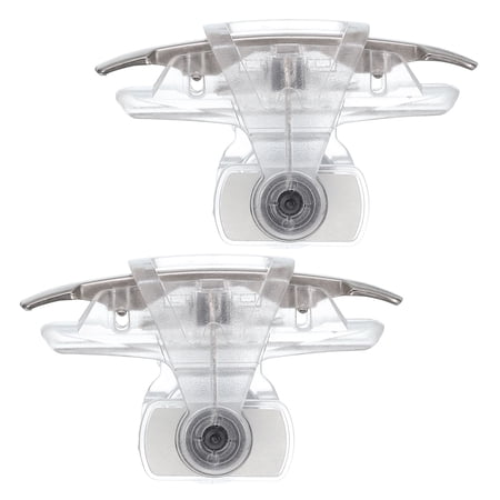 Uxcell Gaming Trigger Mobile Game Controller 1 Pair Fire Keys Sensitive Shoot Adjustable Buckle Clear