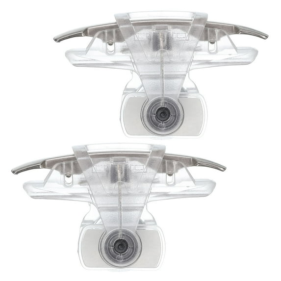 Uxcell Gaming Trigger Mobile Game Controller 1 Pair Fire Keys Sensitive Shoot Adjustable Buckle Clear