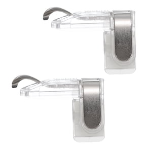 Uxcell Gaming Trigger Mobile Game Controller 1 Pair Metal Button Fire Keys Universal Clear