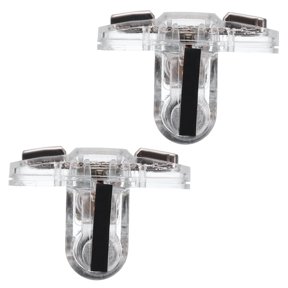 Uxcell Gaming Trigger Mobile Game Controller 1 Pair X6 Metal Button Fire Keys Universal Black