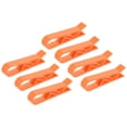 thumbnail image 1 of Uxcell Garbage Bin Clip Kitchen Trash Bag Non-Slip Clip Clamp Orange 12 Pack, 1 of 5
