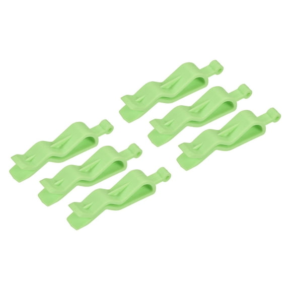 Uxcell Garbage Bin Clip, Kitchen Trash Can Bag Clips Waste Bin Clamp Green 6 Pack