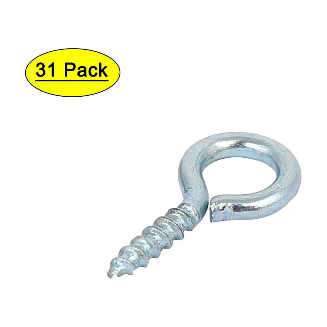 Uxcell Garden Round End Zinc Plated Iron Self Tapping Screw Eye