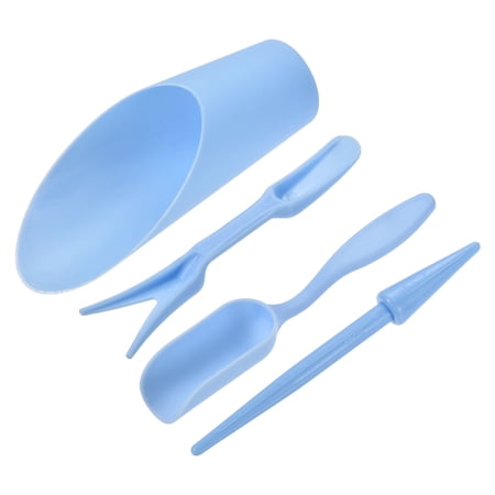 Uxcell Garden Shovel Hand Tools Transplanting Digging Scoops Kits, Blue