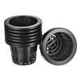 thumbnail image 1 of Uxcell Garden Slotted Mesh Cups Hydroponic Net Pots Plastic 5 Inch, Suitable for Planting, Black 10pcs, 1 of 5