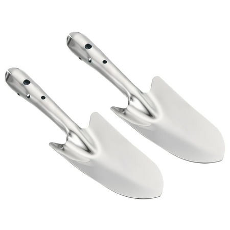 Uxcell Garden Trowel Gardening Hand Shovel Stainless Steel Spade Shovel Garden Tools 2 Pack