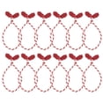 thumbnail image 1 of Uxcell Garland Ties, 16 Inches Christmas Decorative Garland Twist Ties for DIY Craft, Red White 12pcs, 1 of 5