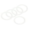 thumbnail image 1 of Uxcell Gasket Seal Coffee Maker White Silicone Ring  62x80.5x2.5mm for 9-Cup Aluminium Coffee Pot, Pack of 5, 1 of 4