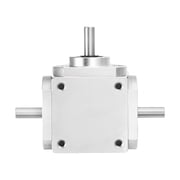Uxcell Gear Box 90 Degree Right Angle Bevel Gearbox 11 Forward Double Output Shaft 1 Module Bevel Gear 0.24 Shaft