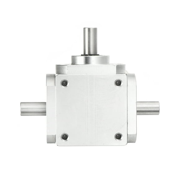 Uxcell Gear Box 90 Degree Right Angle Bevel Gearbox 1:1 Forward Double Output Shaft 1 Module Bevel Gear 0.31'' Shaft