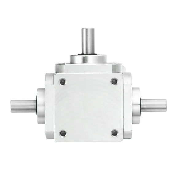 Uxcell Gear Box 90 Degree Right Angle Bevel Gearbox 1:1 Reversing Double Output Shaft 1 Module Bevel Gear 0.31'' Shaft