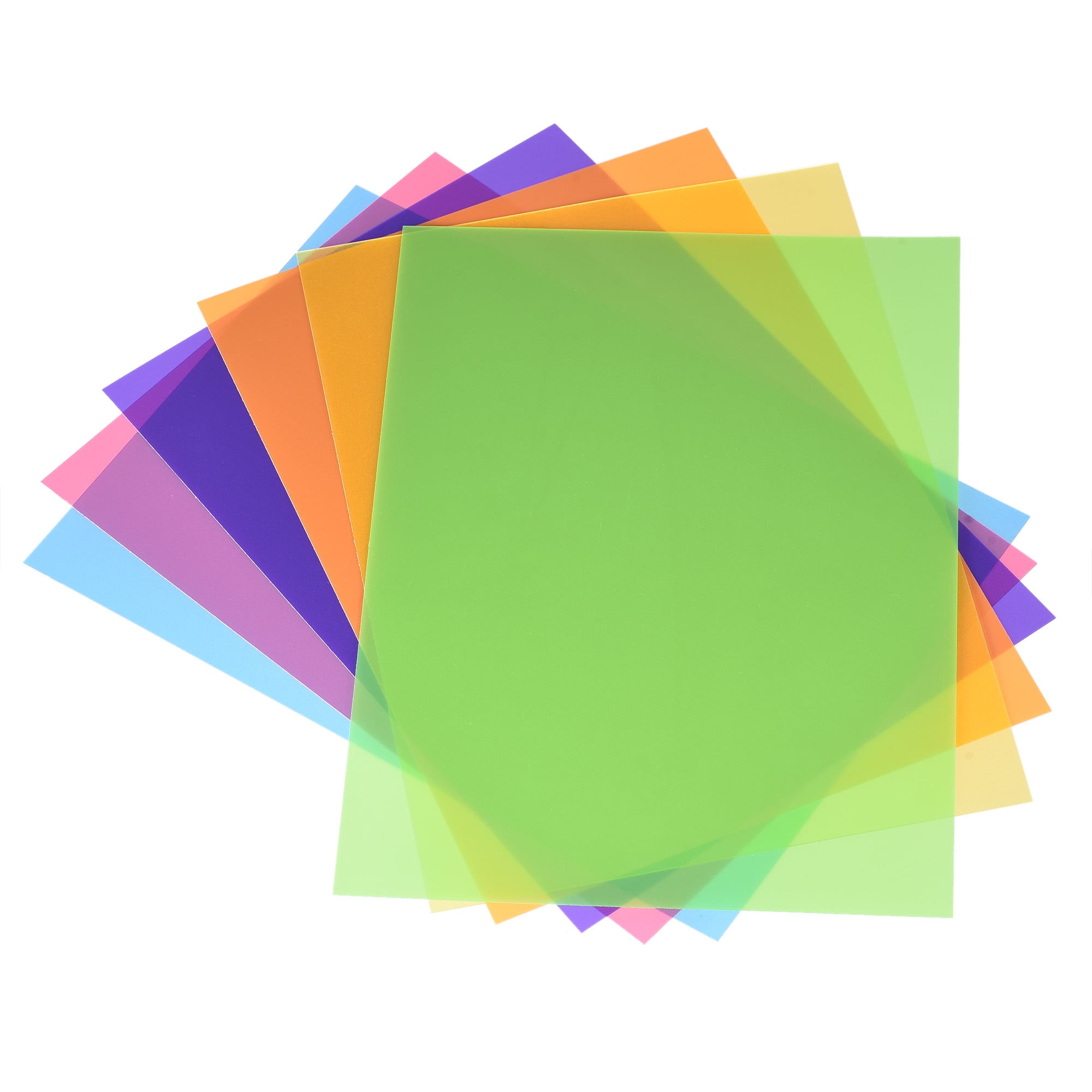 Uxcell Gel Light Filter Transparent Color Correction PVC Sheets 6