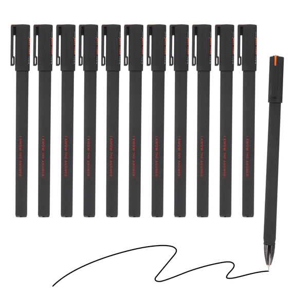 Uxcell Gel Pen Medium Point 0.5mm, 24 Pack Smooth Black Gel Ink Rollerball Pen for Home Office Writing Note Taking Journaling Business, Style 6