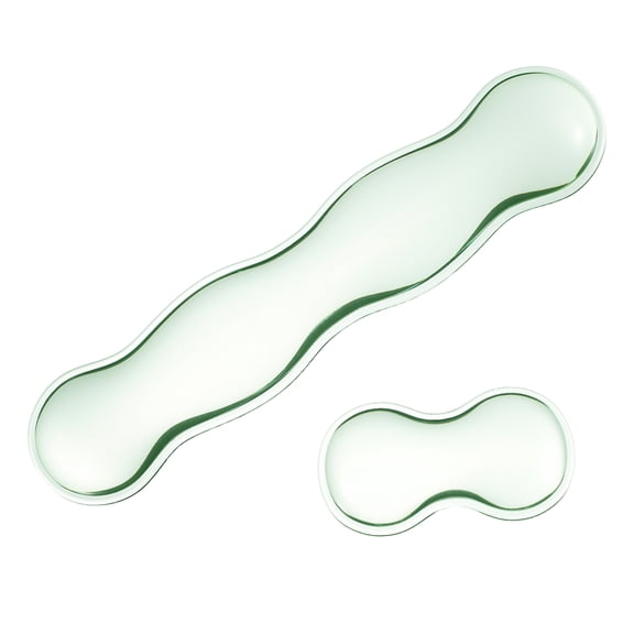 Uxcell Gel Wrist Rest, Gel Mouse Pad Mouse Wrist Support for Keyboard and Mouse Ergonomic,Pad Set Cyan