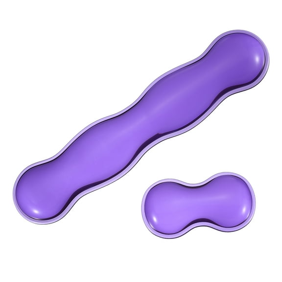 Uxcell Gel Wrist Rest, Gel Mouse Pad Mouse Wrist Support for Keyboard and Mouse Ergonomic,Pad Set Purple
