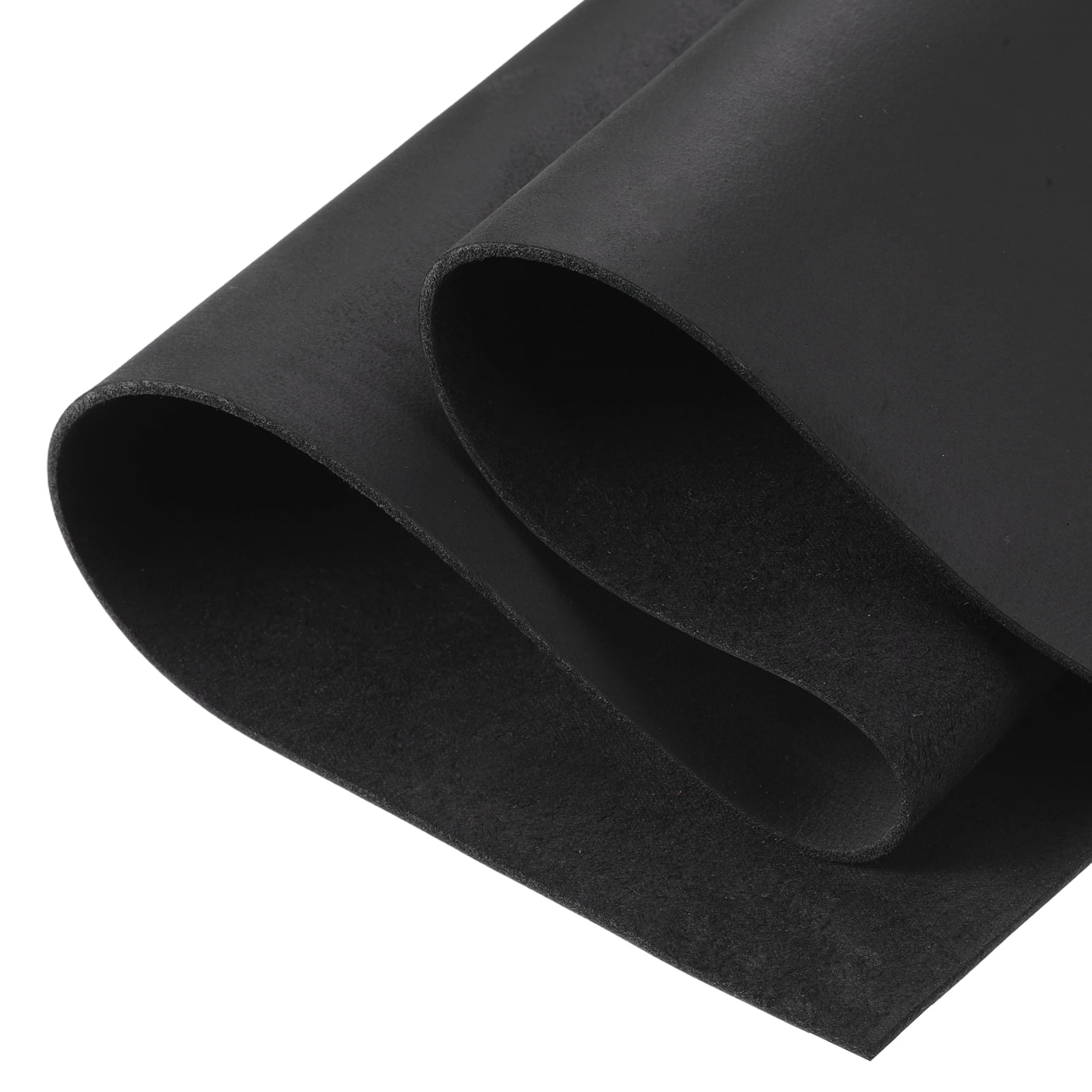 Uxcell Genuine Leather Sheets, 20" x 15" 4-5 oz (1.8-2mm) Thick Full Grain Leather Sheet Tooling Precut for Carving Engraving Molding Embossing Stamping, Black