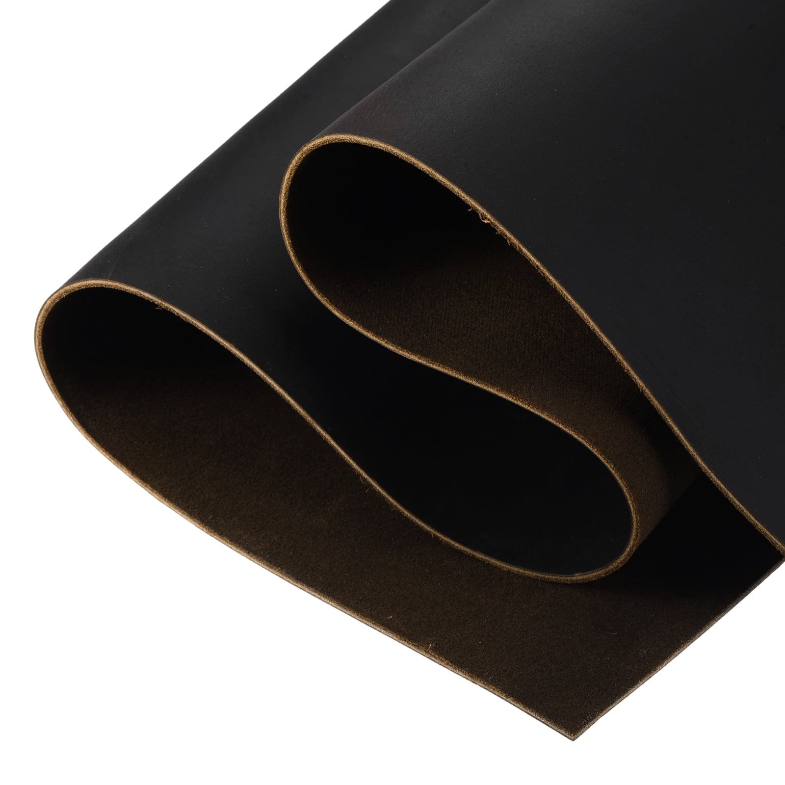 Uxcell Genuine Leather Sheets, 26" x 14" 4-5 oz (1.8-2mm) Thick Full Grain Leather Sheet Tooling Precut for Carving Engraving Molding Embossing Stamping, Dark Brown
