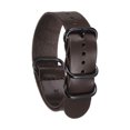 thumbnail image 1 of Uxcell Genuine Leather Watch Band 22mm Quick Release Watch Strap with Black Metal Buckle for Men Women, Dark Brown, 1 of 7