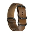 thumbnail image 1 of Uxcell Genuine Leather Watch Band 22mm Quick Release Watch Strap with Black Metal Buckle for Men Women, Light Brown, 1 of 7