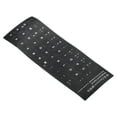 thumbnail image 1 of Uxcell German Keyboard Layout Stickers Computer Replacement Cover Universal Black Background White Lettering, 2 Pack, 1 of 5