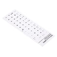 thumbnail image 1 of Uxcell German Keyboards Layout Stickers Computer Replacement Cover Universal White Background Black Lettering 2 Pack, 1 of 5