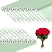 Uxcell Gift Bouquet Wrapping Paper, Waterproof Flower Wrapping Paper for Wedding DIY Packaging Craft Green