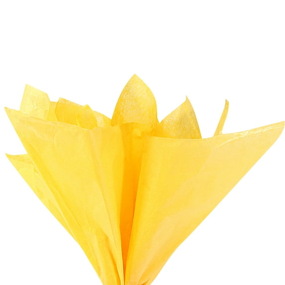 Uxcell Gift Wrap Tissue Paper Lemon Yellow 20" x 26" for Gift Bags, Wedding, Party, Favor Decor, DIY Crafts 10 Sheets