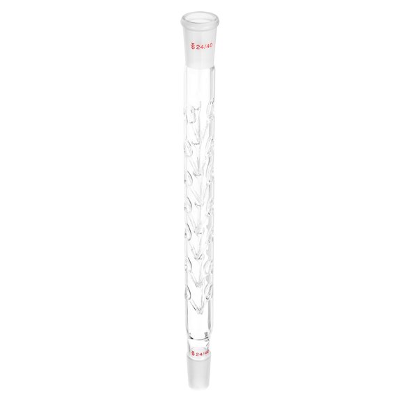 Uxcell Glass Distillation Adapter, 24/40 Borosilicate Glass Fractionation-Column Adapter, 24mm / 0.94", 1 Pcs