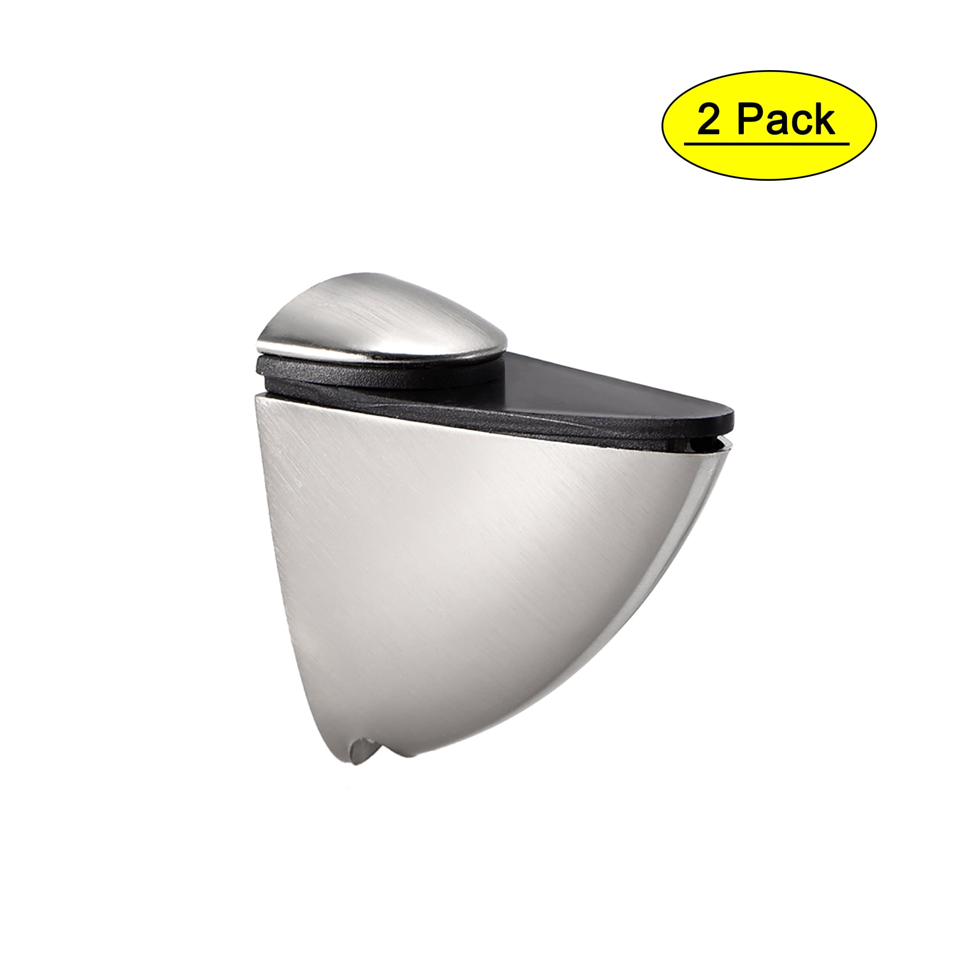 Uxcell Glass Shelf Bracket Clamp Solid Wall Mount for 315 mm 2Pack