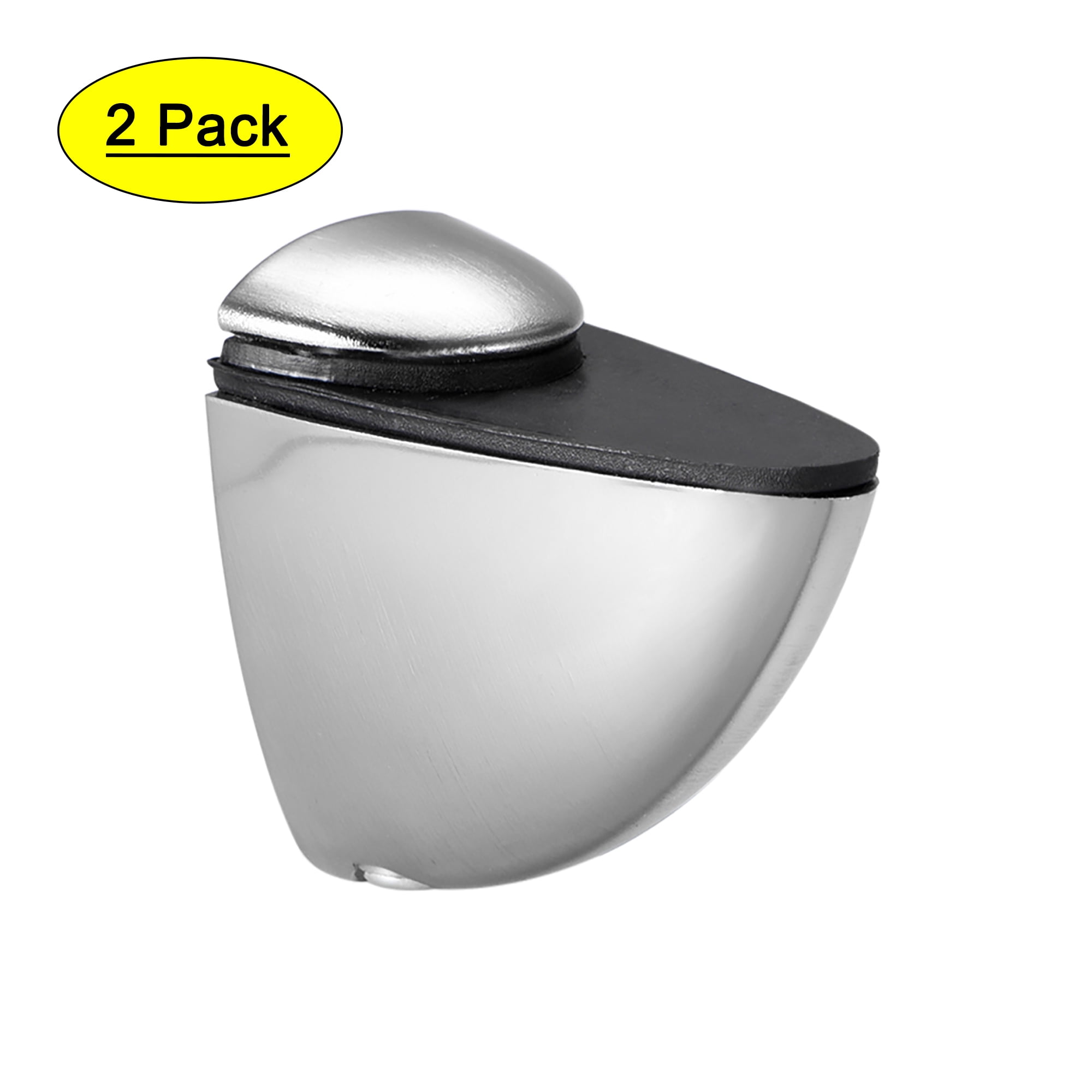 Uxcell Glass Shelf Bracket Clamp Solid Wall Mount for 3 to 8mm 2 Pack