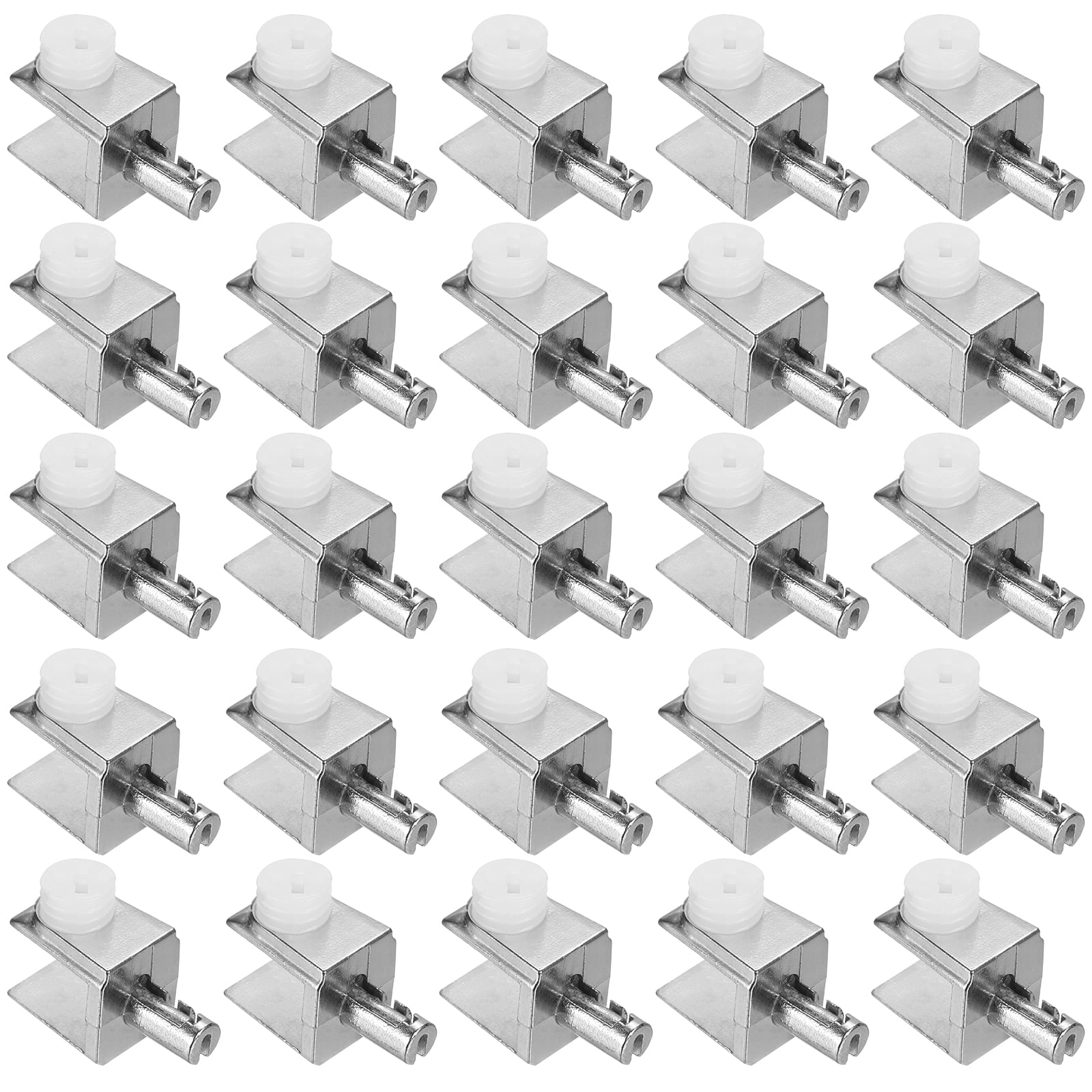 Uxcell Glass Shelf Bracket Pegs, 80Pack Adjustable Glass Clamps for 3-8mm Tempered Glass