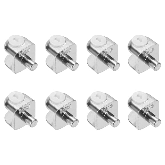 Uxcell Glass Shelf Bracket Pegs, 8Pack Adjustable Glass Clamps for 4-8mm Tempered Glass