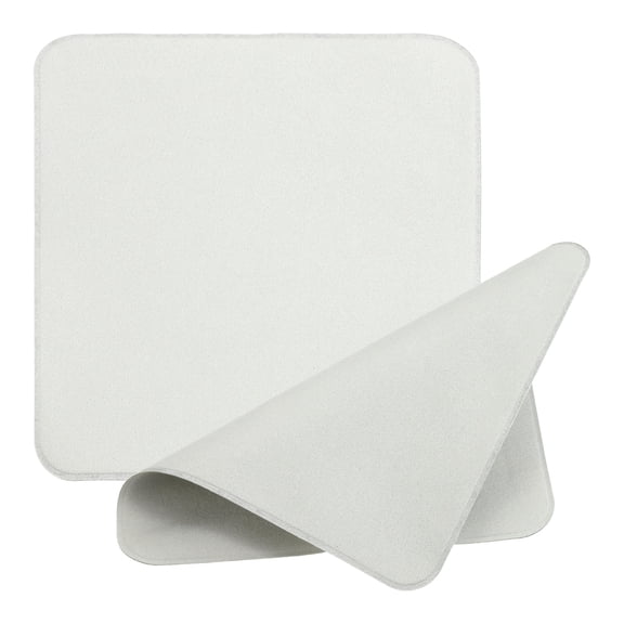 Uxcell Glasses Cleaning Cloth 5" x 5", Double Layer Eyeglasses Polishing Cloth Soft Wipe Screen, Gray 2 Pcs